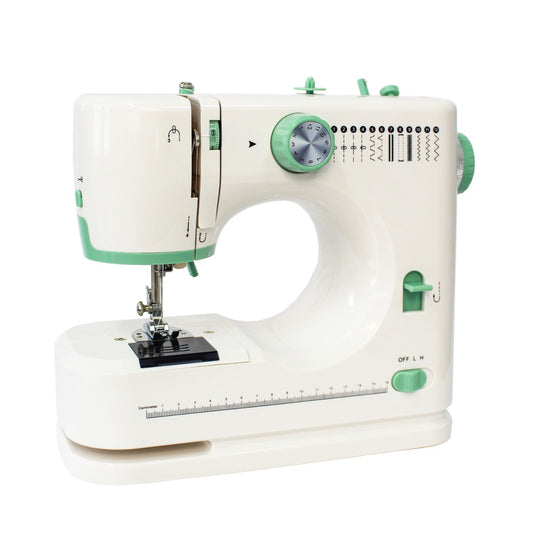 L10006 FHSM-520 Double Needle Double Thread 12-Stitch Household Multi-Functional Overlock Electric Sewing Machine - Ivana Supply Store