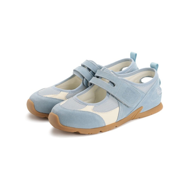 F10008 Summer New Fashion Versatile Hollow Mesh Mary Jane Training Shoes for Women Korean Style Sports Casual Flats - Ivana Supply Store