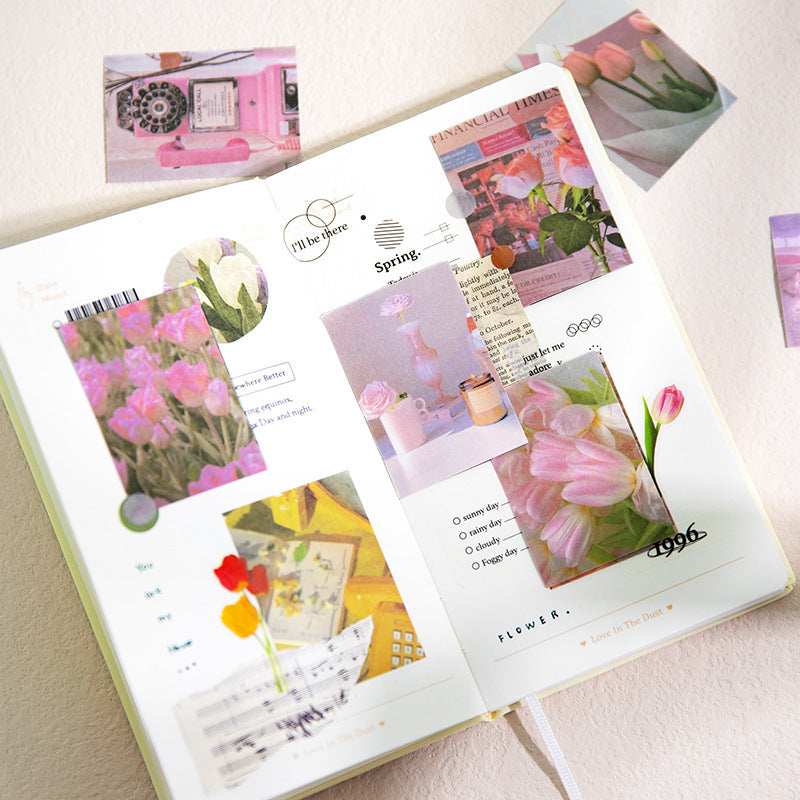 K10009 Unforeseen Encounter Series Twilight Zone Washi Stickers Bean Book Fresh Literary Journal Decoration Material Stickers 8 Styles - Ivana Supply Store