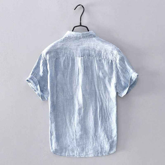 B20001 Men's 100%Linen Casual Shirt Dropshipping