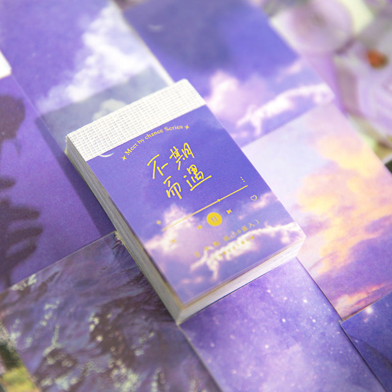 K10009 Unforeseen Encounter Series Twilight Zone Washi Stickers Bean Book Fresh Literary Journal Decoration Material Stickers 8 Styles - Ivana Supply Store