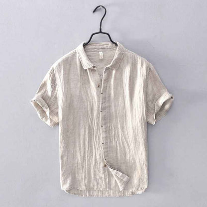 B20001 Men's 100%Linen Casual Shirt Dropshipping
