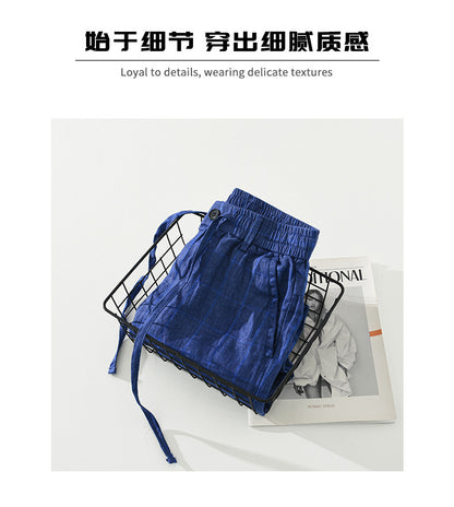 D20003 Summer New Men's Five-Point Shorts Linen Casual Shorts - Ivana Supply Store