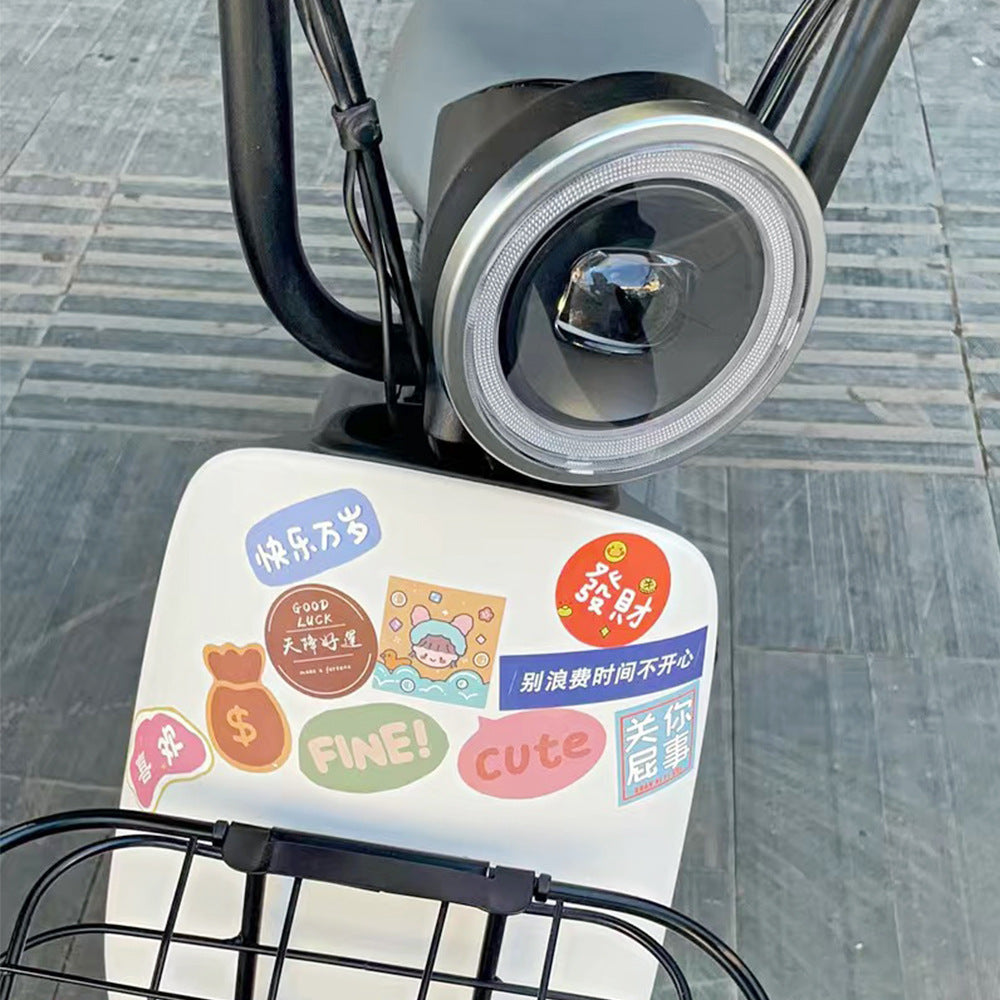 K10002 Multiple Ins Style Inspirational Text Cute Sticky Notes Warm Healing Journal Stickers Notebook Phone Case Decals - Ivana Supply Store