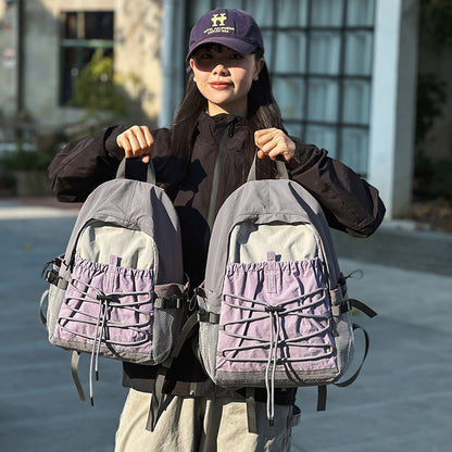 E10005 Travel Leisure Outdoor Backpack Lightweight Hiking Bag Large Capacity Gym Bag Drawstring Trekking Cycling Sports Backpack - Ivana Supply Store