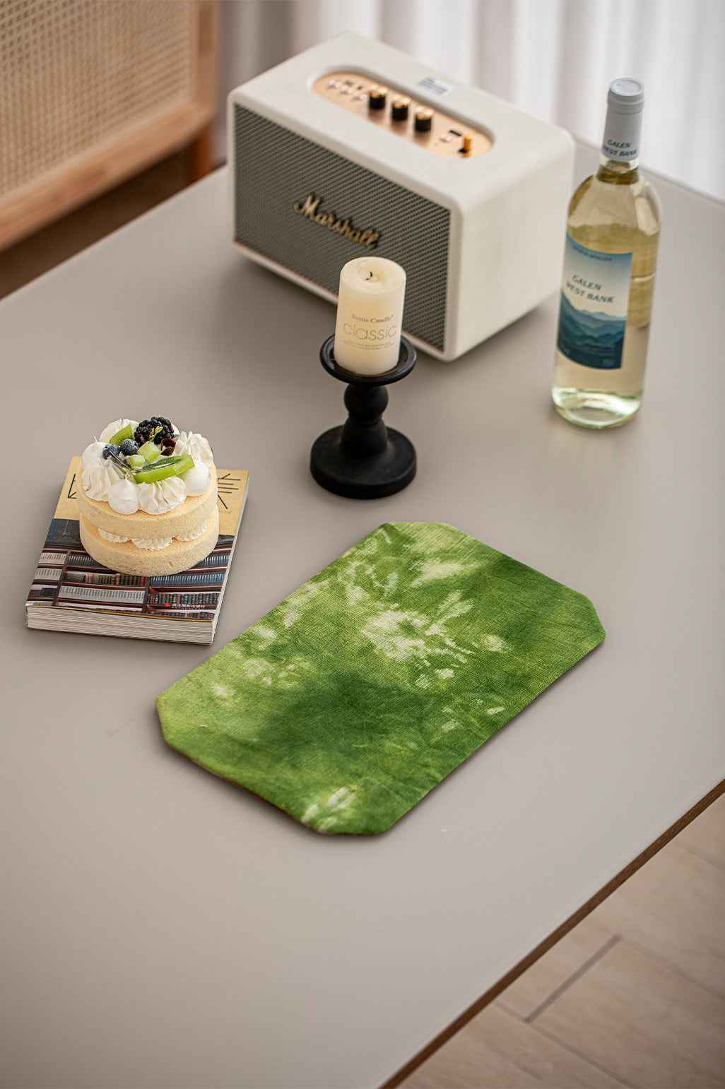 H10003 Vintage Style Placemats 100% Cotton Festival Party Table Decoration Stain-Resistant Bowl and Plate Mats Table Mats Napkin Cloth Retro Western Placemats