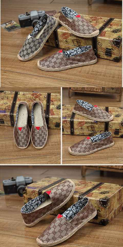 F10001 Spring and Autumn New Linen Shoes Breathable Men and Women Straw Woven Canvas Shoes Handmade Sewing Hemp Rope Shoes Slip-on Shoes