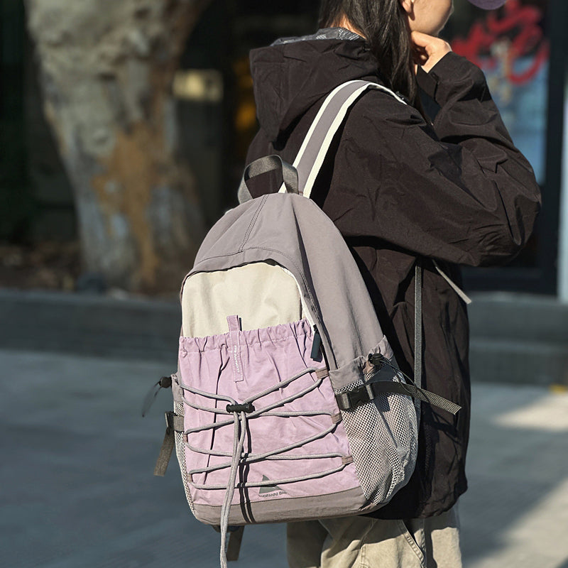 E10005 Travel Leisure Outdoor Backpack Lightweight Hiking Bag Large Capacity Gym Bag Drawstring Trekking Cycling Sports Backpack - Ivana Supply Store