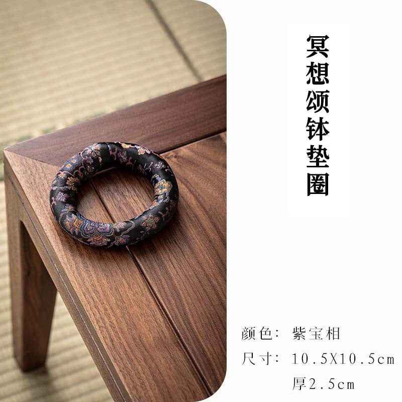 H10002 Nepalese Handmade Sewn Buddha Sound Bowl Mat, Singing Bowl Mat, Copper Bowl Mat, Cotton Cloth Mat, Buddha Sound Bowl Matching Mat