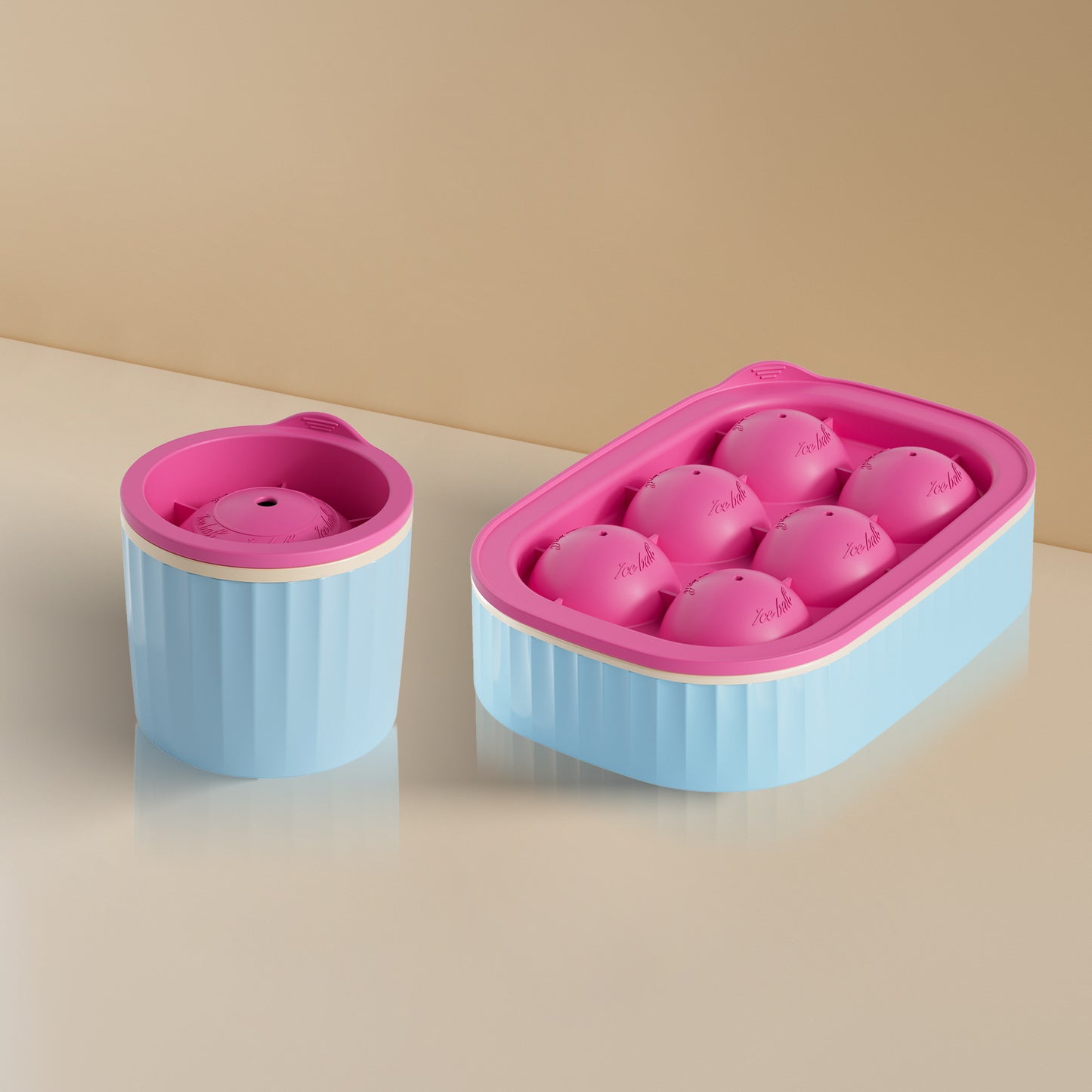 Food Grade Large Ice Ball Ice Maker Mold Whiskey Large Capacity Ice Tray Box Press Mold Silicone Ice Cube Artifact - Ivana Supply Store