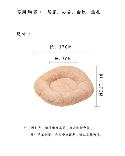 H10001 Simple Fabric Coaster 100% Cotton Padded Round Heat Insulation Anti-scalding Water Tea Cup Teapot Tea Mat Jewelry Watch Key Holder - Ivana Supply Store