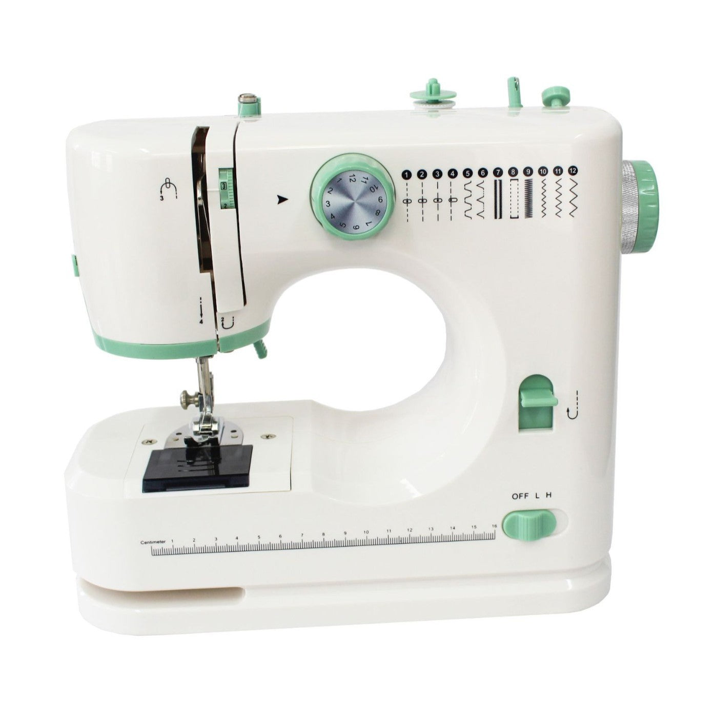 L10006 FHSM-520 Double Needle Double Thread 12-Stitch Household Multi-Functional Overlock Electric Sewing Machine - Ivana Supply Store