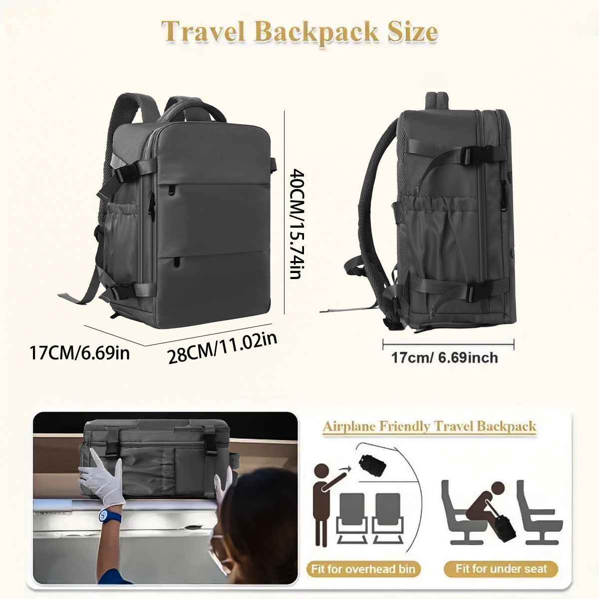 E10002 Travel Backpack Large Capacity Multifunctional Backpack School Bag Travel Bag Portable Luggage Bag - Ivana Supply Store