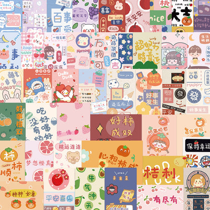 K10002 Multiple Ins Style Inspirational Text Cute Sticky Notes Warm Healing Journal Stickers Notebook Phone Case Decals - Ivana Supply Store