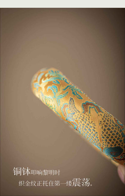 H10002 Nepalese Handmade Sewn Buddha Sound Bowl Mat, Singing Bowl Mat, Copper Bowl Mat, Cotton Cloth Mat, Buddha Sound Bowl Matching Mat