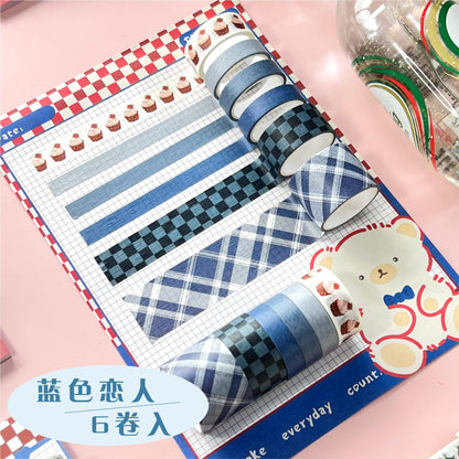 K10001 Green Field Series Journal Decoration Materials Four Seasons Scenery Tape Full Set Cute Girl Cartoon Stickers Wholesale - Ivana Supply Store