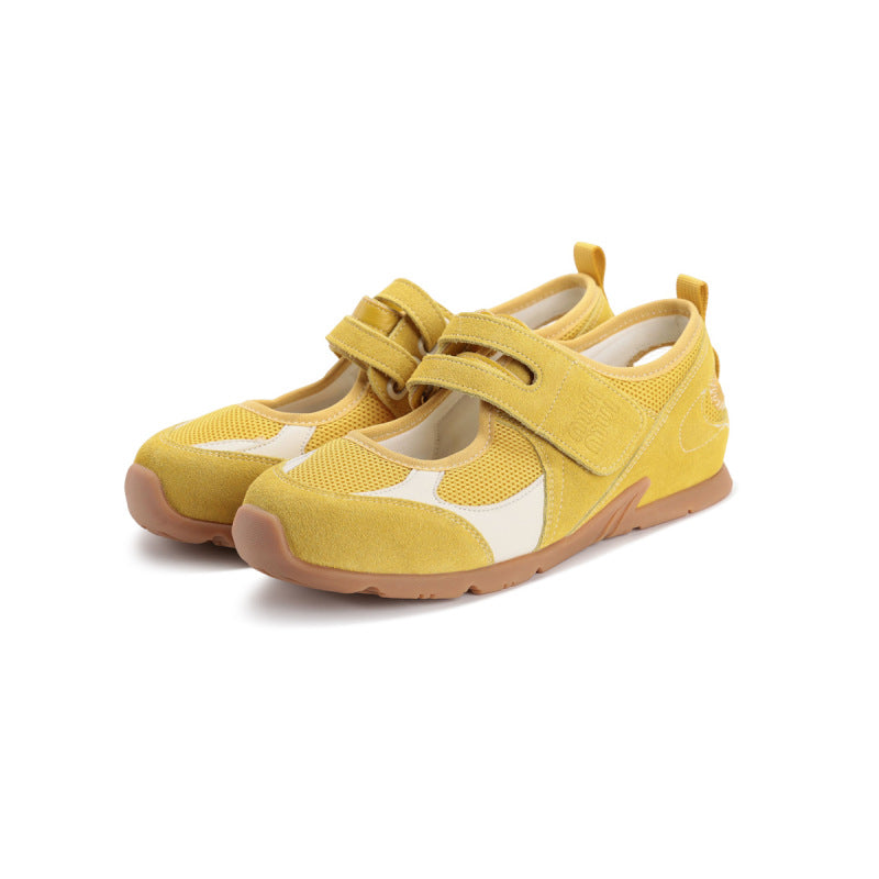 F10008 Summer New Fashion Versatile Hollow Mesh Mary Jane Training Shoes for Women Korean Style Sports Casual Flats - Ivana Supply Store