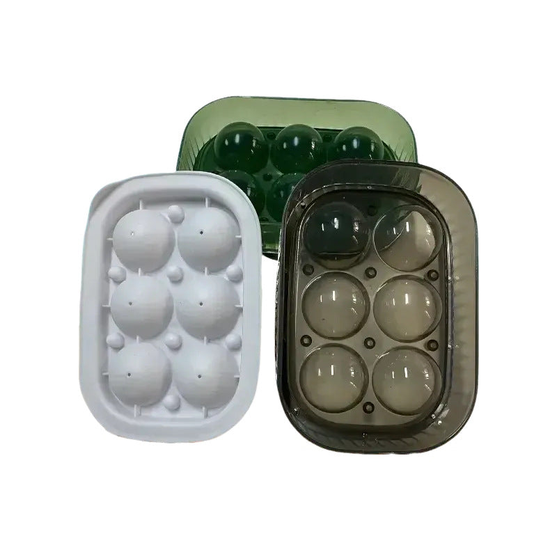Food Grade Large Ice Ball Ice Maker Mold Whiskey Large Capacity Ice Tray Box Press Mold Silicone Ice Cube Artifact - Ivana Supply Store