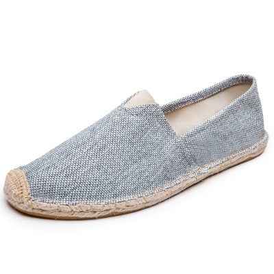 F10001 Spring and Autumn New Linen Shoes Breathable Men and Women Straw Woven Canvas Shoes Handmade Sewing Hemp Rope Shoes Slip-on Shoes