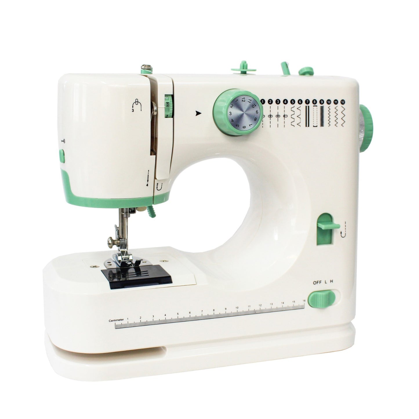 L10006 FHSM-520 Double Needle Double Thread 12-Stitch Household Multi-Functional Overlock Electric Sewing Machine - Ivana Supply Store