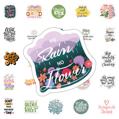 K10004 60 English Inspirational Quotes Collection Stickers Healing Positive Energy Journal Desk Decoration Stickers - Ivana Supply Store