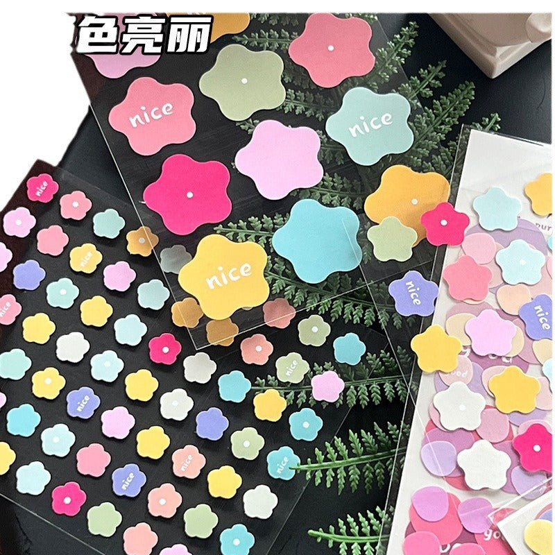 K10001 Green Field Series Journal Decoration Materials Four Seasons Scenery Tape Full Set Cute Girl Cartoon Stickers Wholesale - Ivana Supply Store