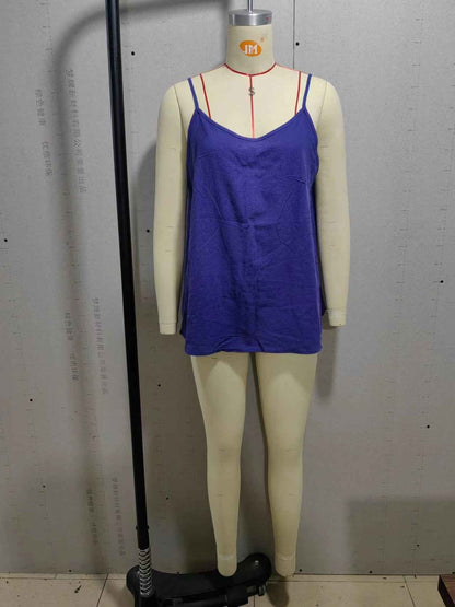 B10001 Cotton Linen Camisole Women's Summer New Loose Cotton Linen Inner Wear Sleeveless Versatile Base Top