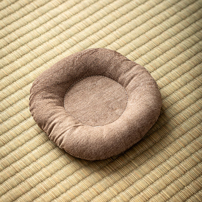 H10001 Simple Fabric Coaster 100% Cotton Padded Round Heat Insulation Anti-scalding Water Tea Cup Teapot Tea Mat Jewelry Watch Key Holder - Ivana Supply Store