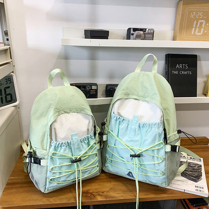 E10005 Travel Leisure Outdoor Backpack Lightweight Hiking Bag Large Capacity Gym Bag Drawstring Trekking Cycling Sports Backpack - Ivana Supply Store