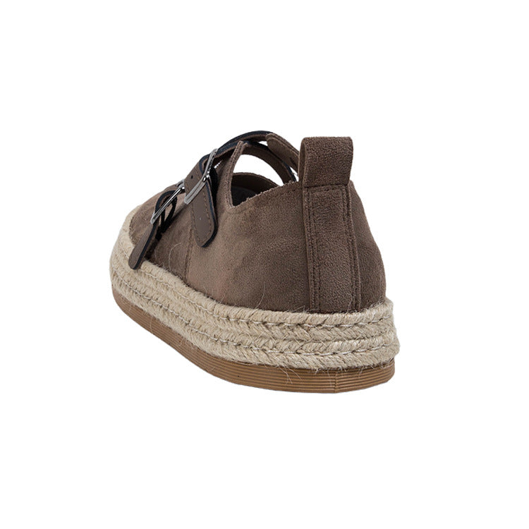 F100013 White Deer Shoes Simple Niche Design Street Fashion Retro Pastoral American Melad Flat Shoes Wholesale - Ivana Supply Store