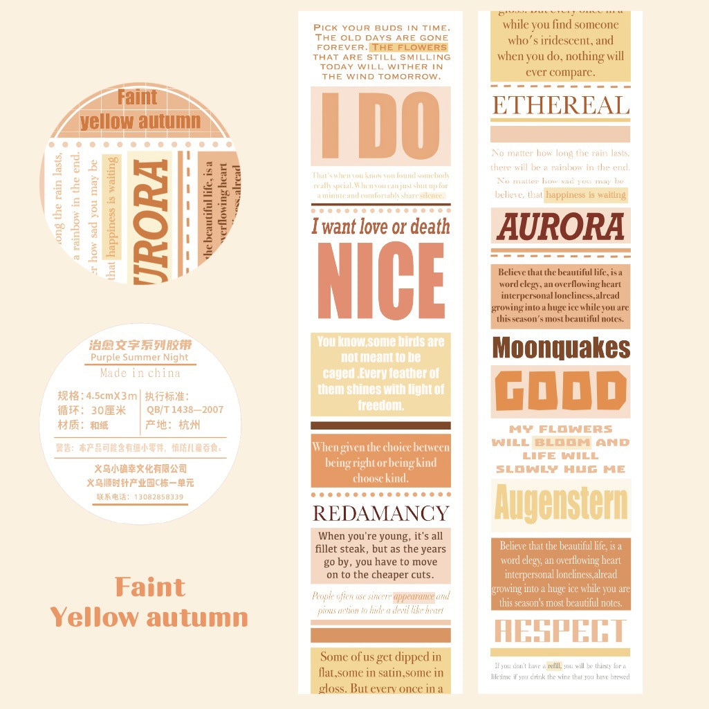 K10001 Green Field Series Journal Decoration Materials Four Seasons Scenery Tape Full Set Cute Girl Cartoon Stickers Wholesale - Ivana Supply Store