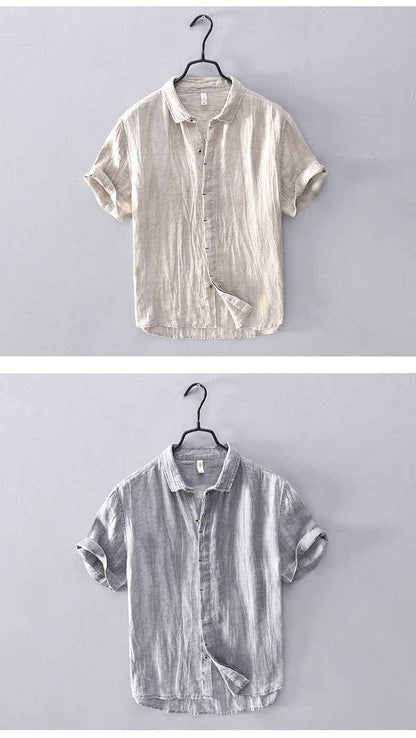 B20001 Men's 100%Linen Casual Shirt Dropshipping
