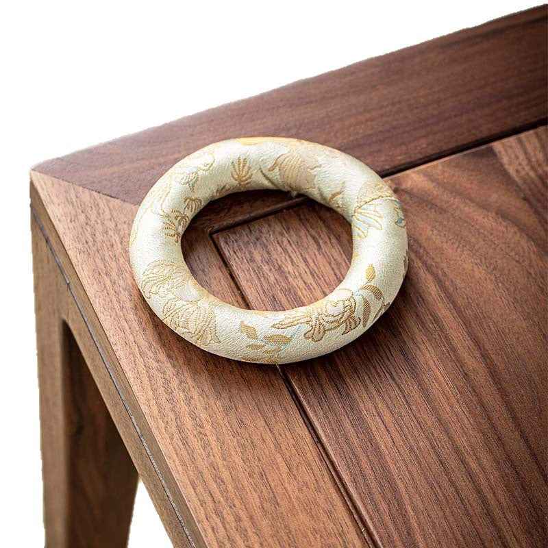 H10002 Nepalese Handmade Sewn Buddha Sound Bowl Mat, Singing Bowl Mat, Copper Bowl Mat, Cotton Cloth Mat, Buddha Sound Bowl Matching Mat