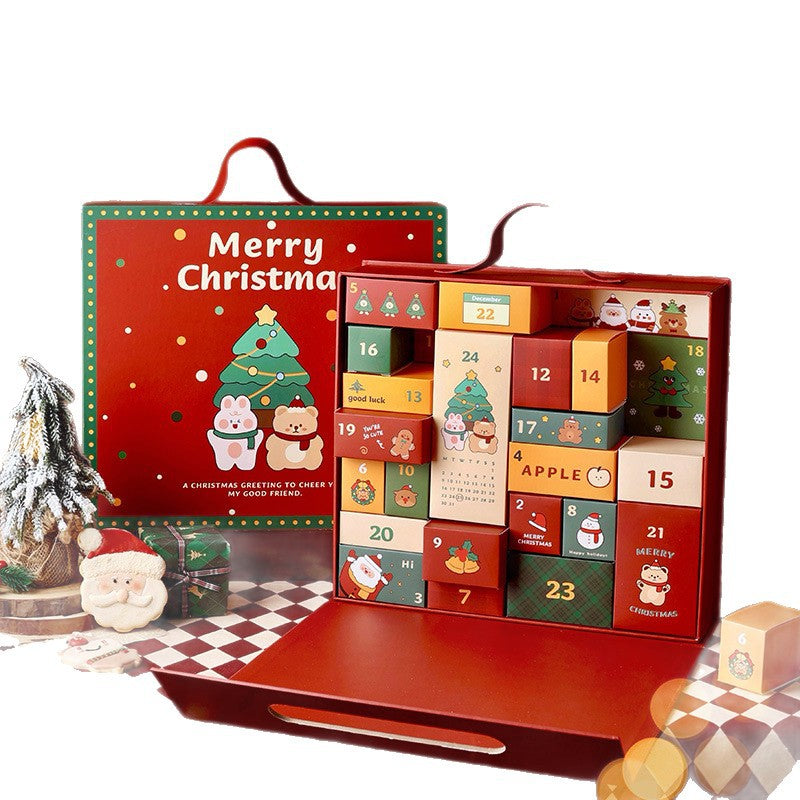 Christmas Countdown Calendar Gift Box Blind Box Gift Packaging Small Empty Box Creative Girl Countdown Box In Stock - Ivana Supply Store
