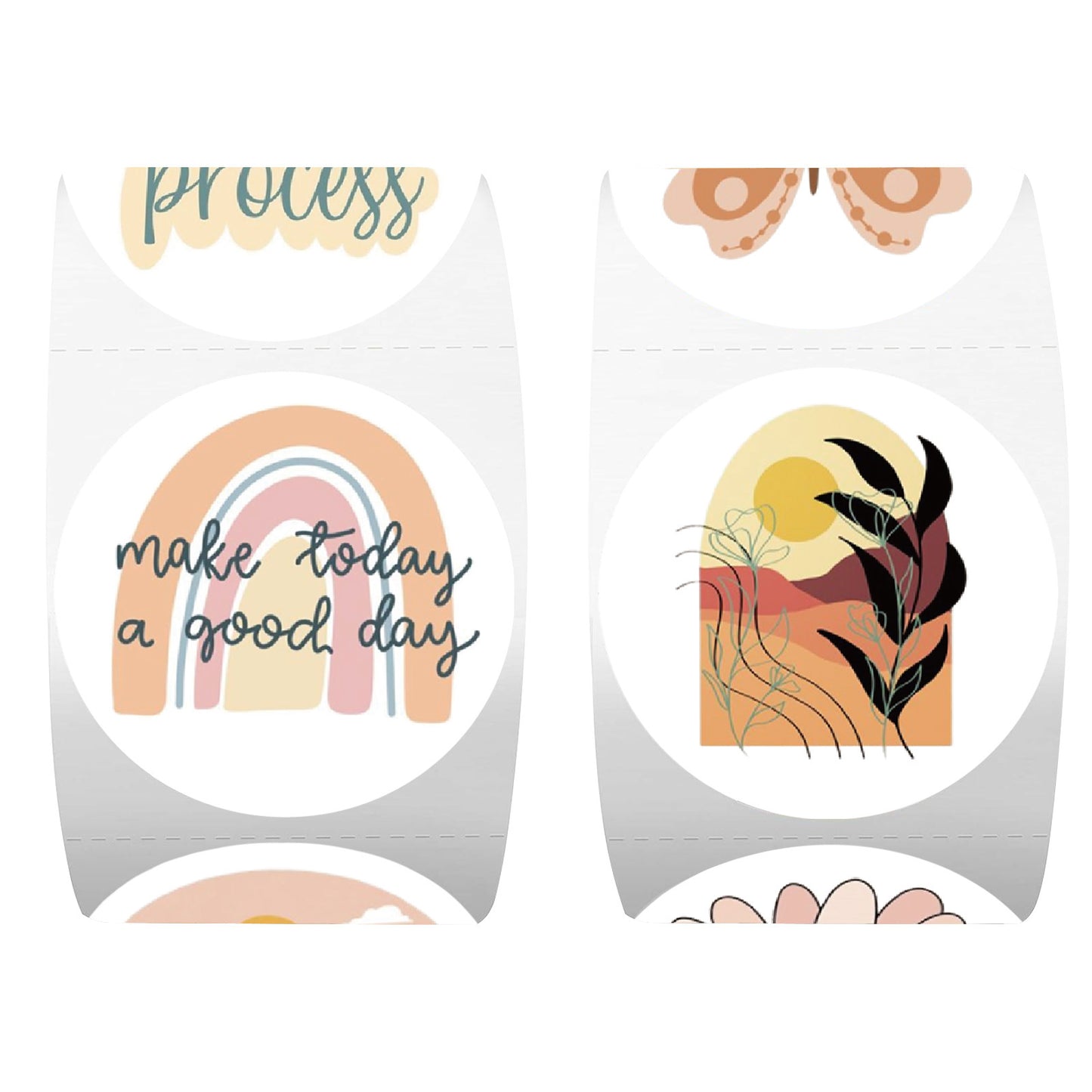 K10008 Bohemian Sticker Roll English Small Fresh Journal Material Sealing Sticker Adhesive Tape Wholesale - Ivana Supply Store