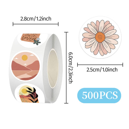 K10008 Bohemian Sticker Roll English Small Fresh Journal Material Sealing Sticker Adhesive Tape Wholesale - Ivana Supply Store