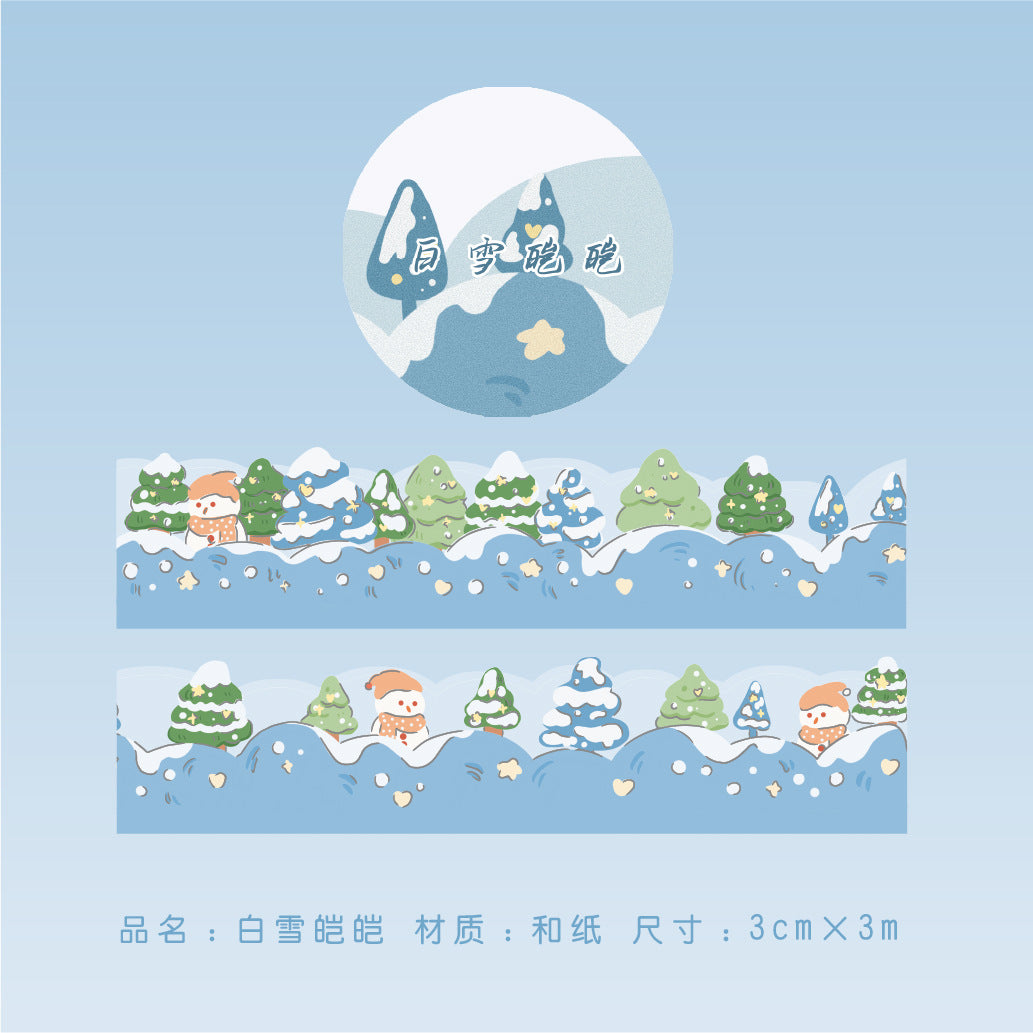 K10001 Green Field Series Journal Decoration Materials Four Seasons Scenery Tape Full Set Cute Girl Cartoon Stickers Wholesale - Ivana Supply Store