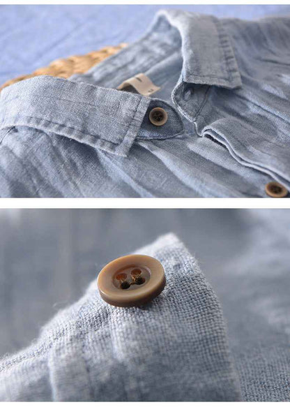 B20001 Men's 100%Linen Casual Shirt Dropshipping