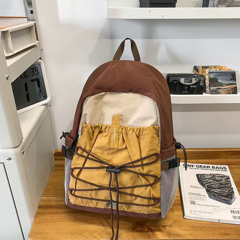 E10005 Travel Leisure Outdoor Backpack Lightweight Hiking Bag Large Capacity Gym Bag Drawstring Trekking Cycling Sports Backpack - Ivana Supply Store