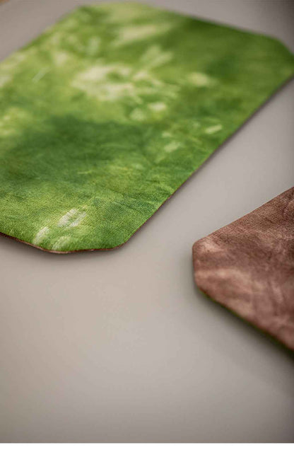 H10003 Vintage Style Placemats 100% Cotton Festival Party Table Decoration Stain-Resistant Bowl and Plate Mats Table Mats Napkin Cloth Retro Western Placemats