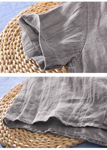 B20001 Men's 100%Linen Casual Shirt Dropshipping