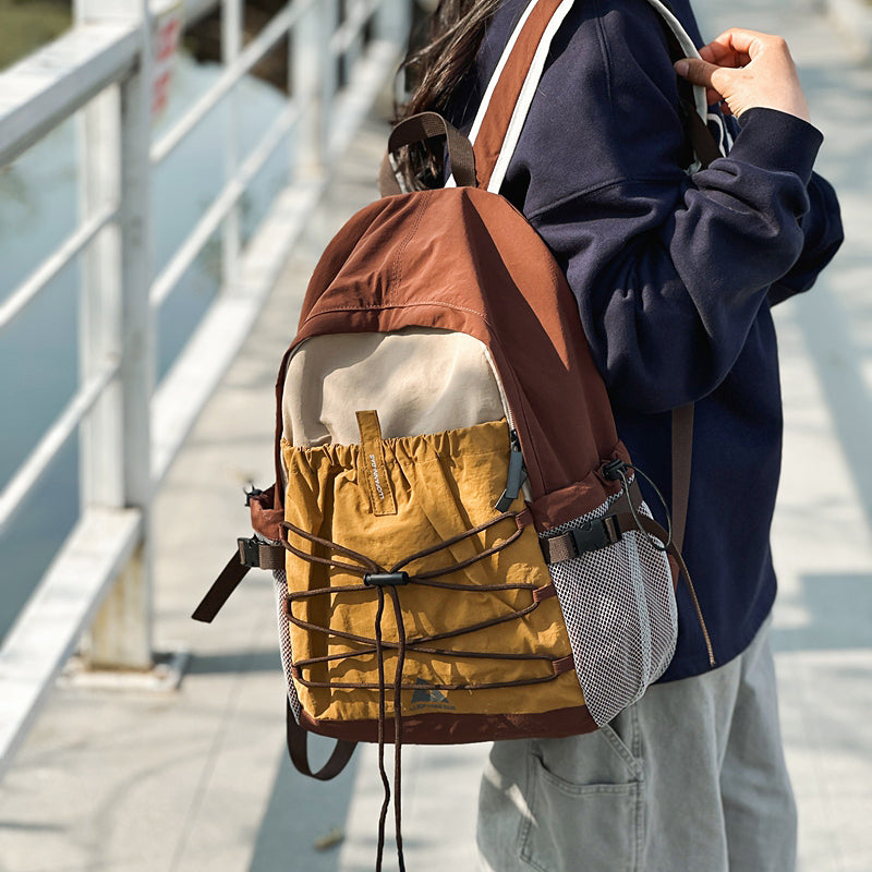 E10005 Travel Leisure Outdoor Backpack Lightweight Hiking Bag Large Capacity Gym Bag Drawstring Trekking Cycling Sports Backpack - Ivana Supply Store