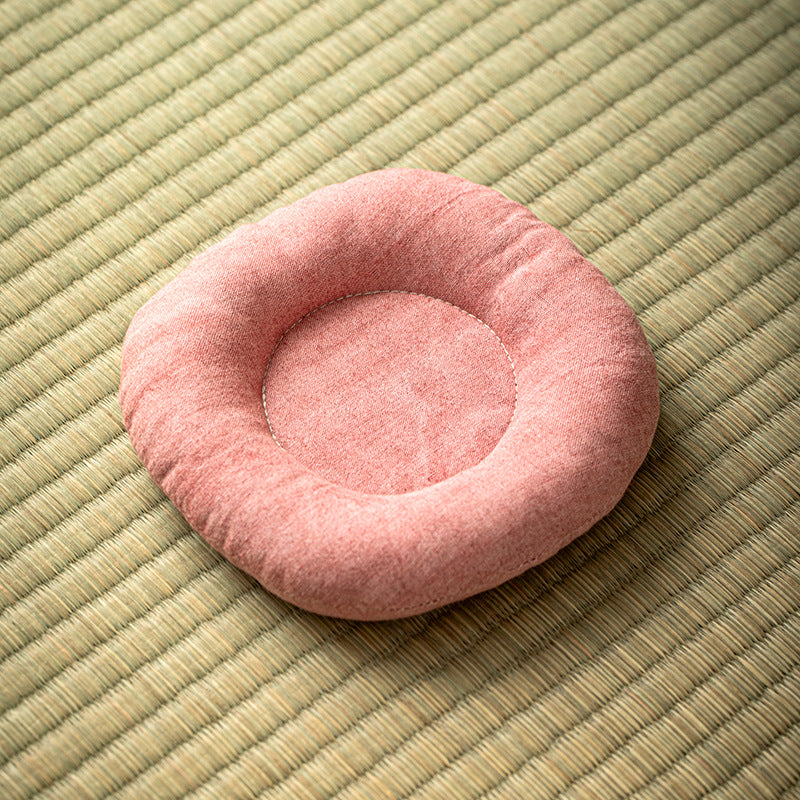 H10001 Simple Fabric Coaster 100% Cotton Padded Round Heat Insulation Anti-scalding Water Tea Cup Teapot Tea Mat Jewelry Watch Key Holder - Ivana Supply Store