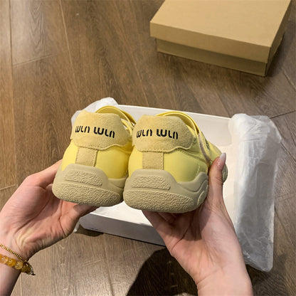 F10009 French Mary Jane Women's Shoes New Summer Velcro Matching Dress Thick Sole Beautiful Comfortable Small Flats - Ivana Supply Store