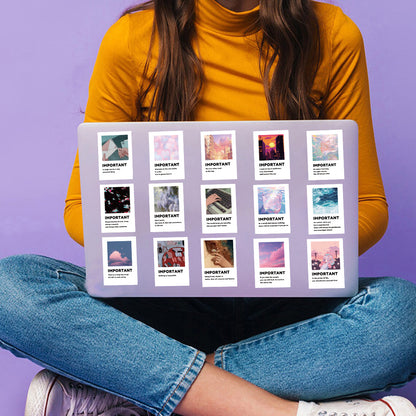 K10005 50 Sheets of INS Healing English Graffiti Stickers Personalized Decoration Guitar Notebook Luggage DIY Waterproof Stickers - Ivana Supply Store