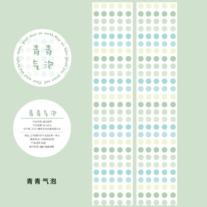 K10001 Green Field Series Journal Decoration Materials Four Seasons Scenery Tape Full Set Cute Girl Cartoon Stickers Wholesale - Ivana Supply Store