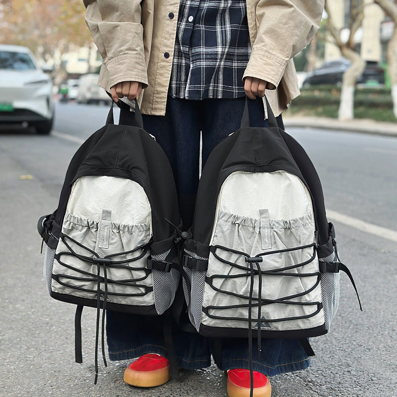 E10005 Travel Leisure Outdoor Backpack Lightweight Hiking Bag Large Capacity Gym Bag Drawstring Trekking Cycling Sports Backpack - Ivana Supply Store