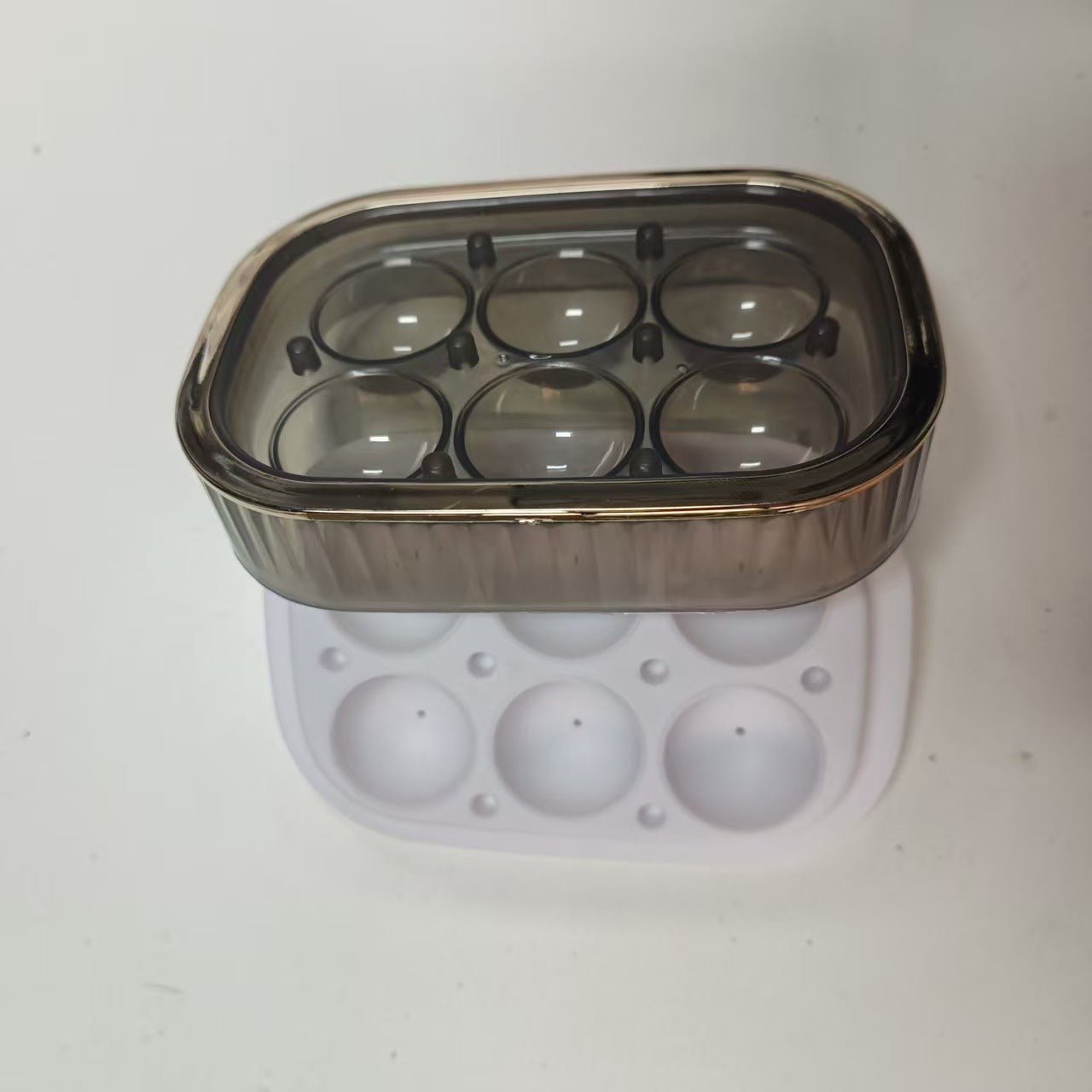 Food Grade Large Ice Ball Ice Maker Mold Whiskey Large Capacity Ice Tray Box Press Mold Silicone Ice Cube Artifact - Ivana Supply Store