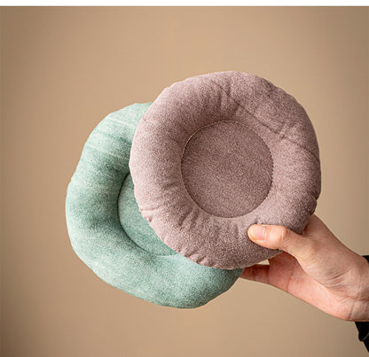 H10001 Simple Fabric Coaster 100% Cotton Padded Round Heat Insulation Anti-scalding Water Tea Cup Teapot Tea Mat Jewelry Watch Key Holder - Ivana Supply Store