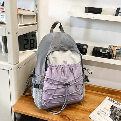 E10005 Travel Leisure Outdoor Backpack Lightweight Hiking Bag Large Capacity Gym Bag Drawstring Trekking Cycling Sports Backpack - Ivana Supply Store